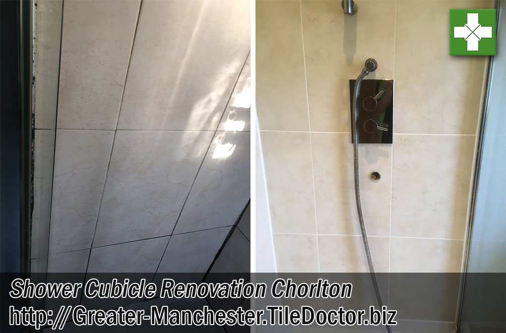 Tiled Shower Cubicle Renovation Chorlton