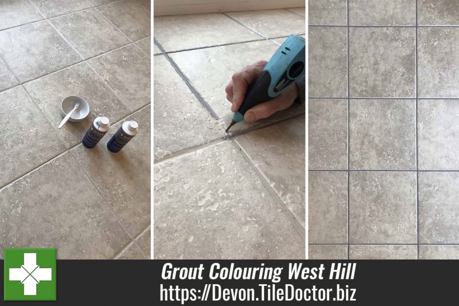 Porcelain Tiled Floor Grout Coloured West Hill